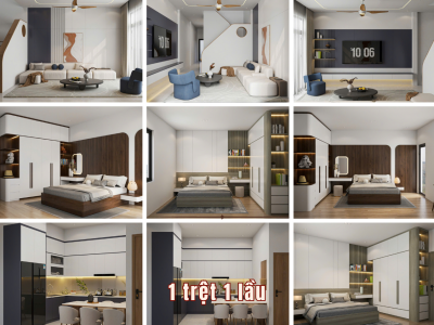 1 trệt 1 lầu - Phước Đông New City