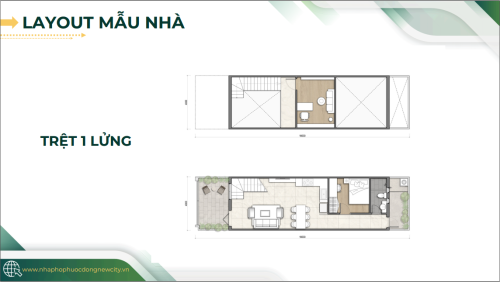 Thiết kế 1 trệt 1 lửng