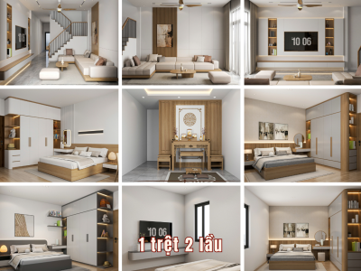 1 trệt 2 lầu - Phước Đông New City