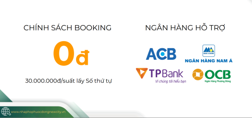 Ngân hàng hỗ trợ vay tại Dự án Phước Đông New City