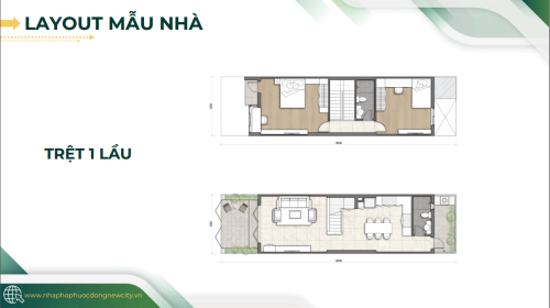 thiết kế 1 trệt 1 lầu 