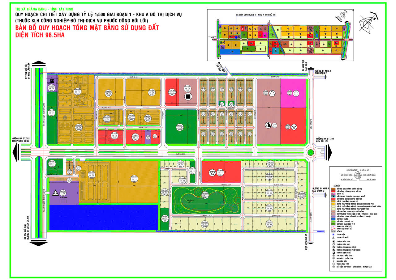 Mặt bằng chi tiết Phước Đông New City
