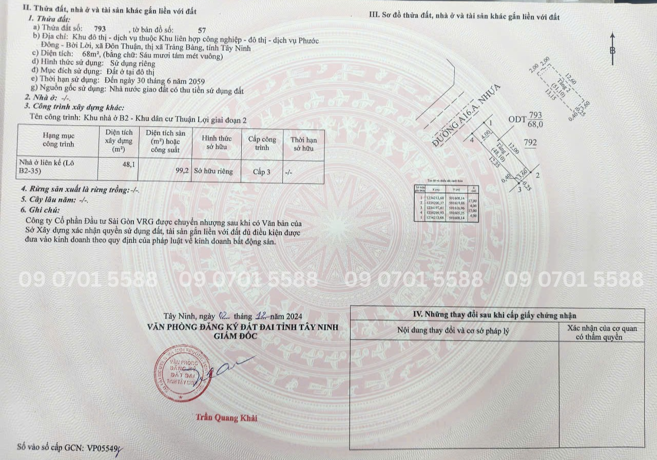 Sổ hồng căn Solis nhà phố 1 trệt 1 lầu Phước Đông New City