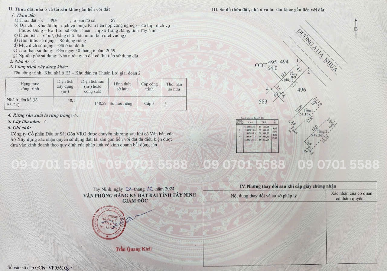 Sổ hồng căn Solaris nhà phố 1 trệt 2 lầu Phước Đông New City