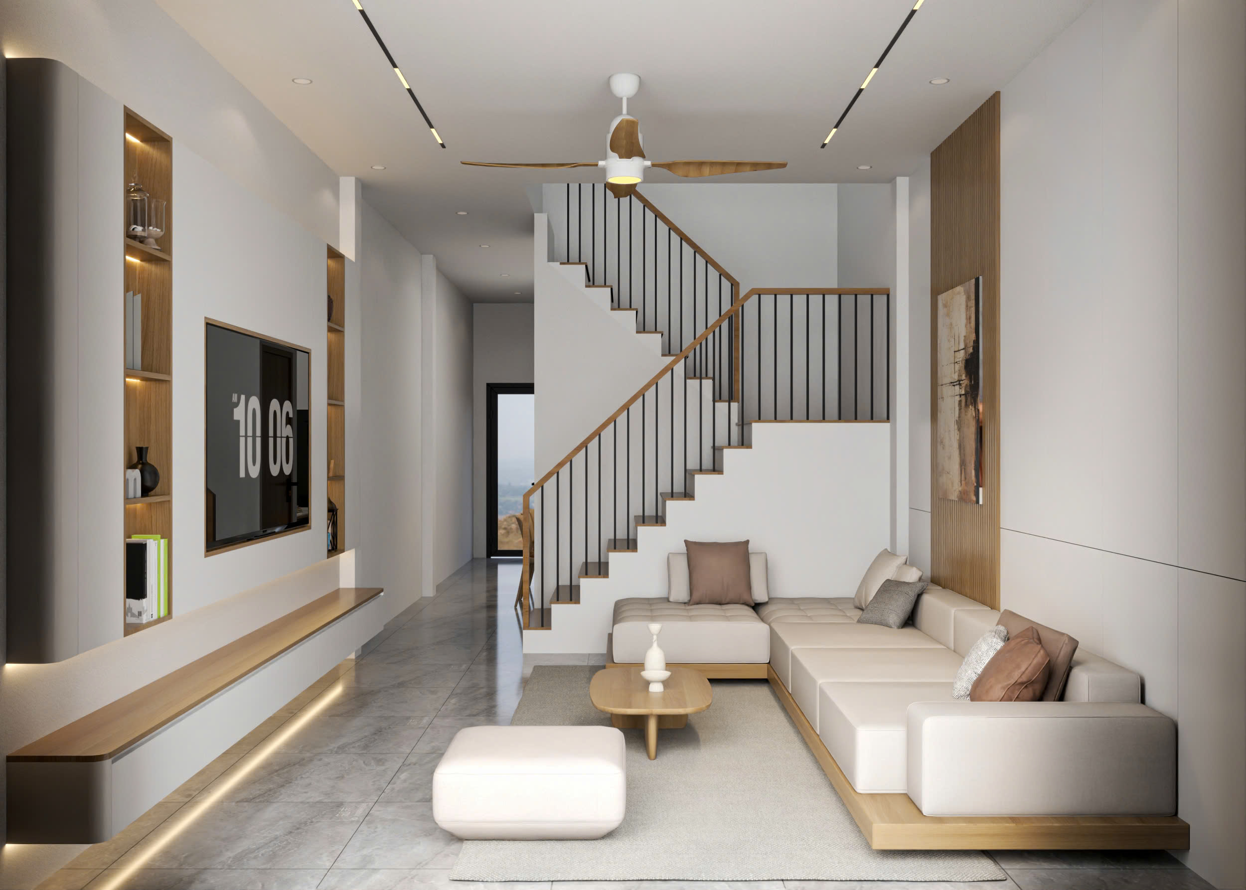 Phối cảnh phòng khách căn Solaris