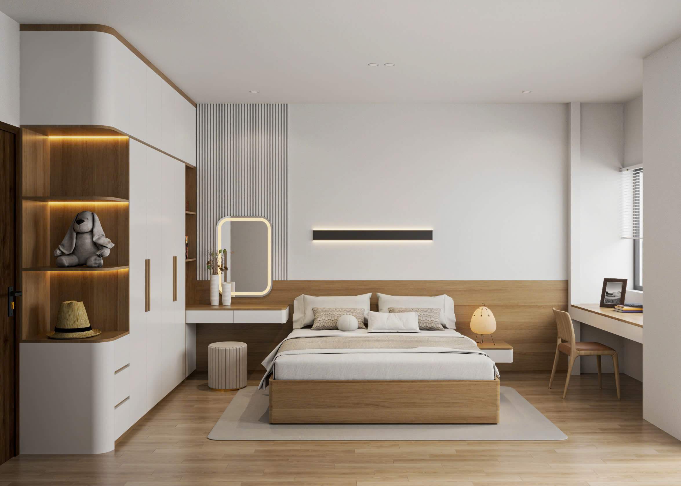 Phối cảnh phòng ngủ căn Solaris